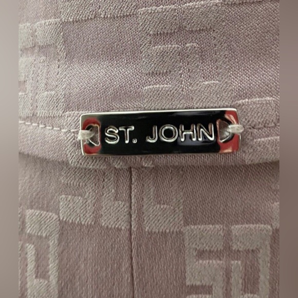 St. John Sport Monogram Jacket Pink Purple  Zip Up - Picture 8 of 8